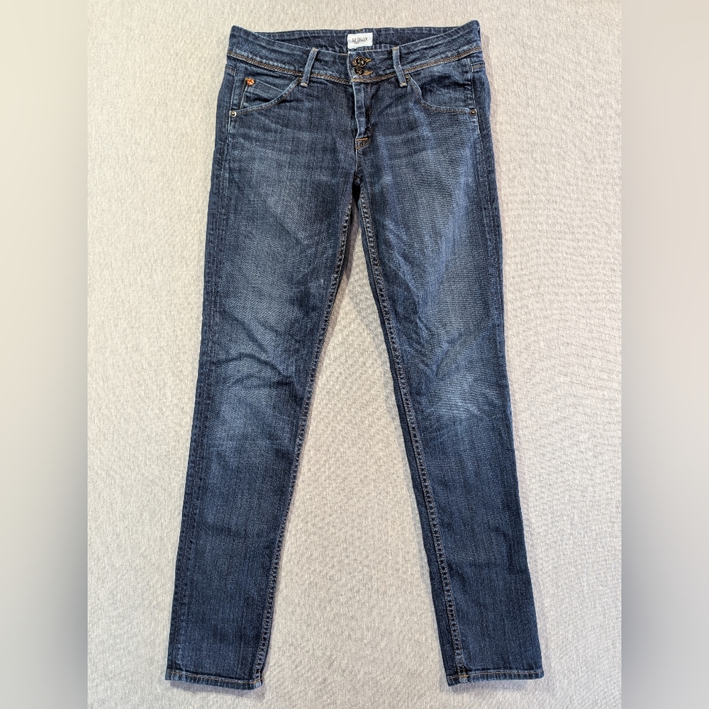 Hudson Collin Mid Rise Skinny Jeans Women's 28 Blue Made In USA
